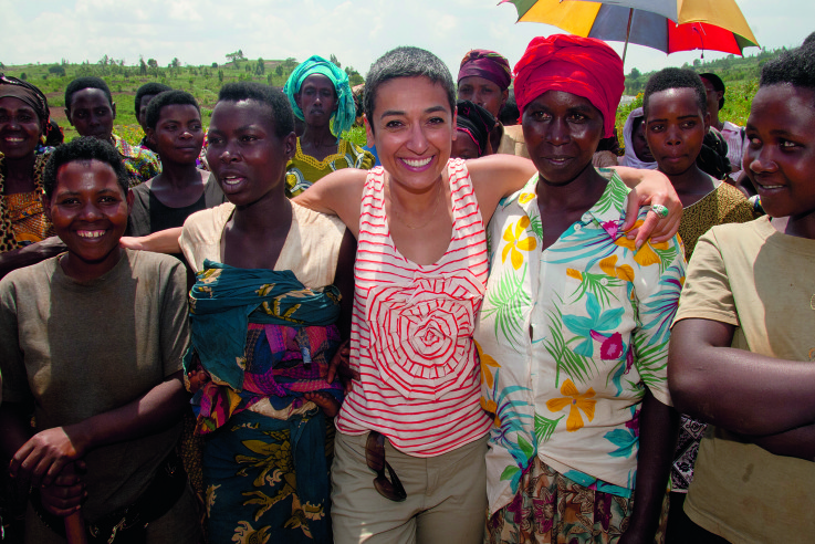 Women for Women members build new cooperatvie.