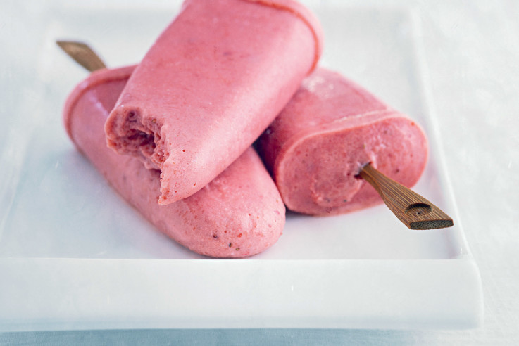 Erdbeer-Joghurt-Eis selber machen | Joghurt-Eis Rezept | 100 Rezepte aus meinem Garten | Barbara kocht | Barbara Bonisolli | Callwey Kochbücher