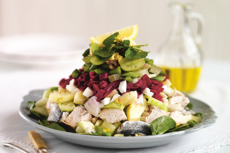 Salmagundi-Salat Rezept | Allerlei-Salat | kalte Gerichte | Callwey Kochbücher