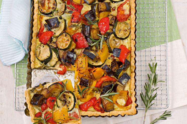 Gemüsetarte Rezept | Vegetarische Küche | Plant Power | Patrick Gebhardt | Alpro GmbH | Callwey