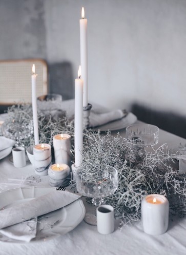Tischdekoration Winter
