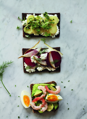 Dreierlei Smörrebröd Rezept | Dänisches Butterbrot | Brotzeit Ideen | Das Mama-Kochbuch | Hannah Schmitz | Callwey