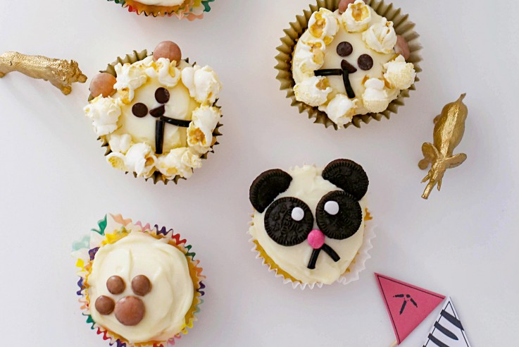 Tier-Cupcakes Rezept Safari | Tiermotive | Kindergeburtstag | Fräulein Klein feiert mit Kindern | Callwey