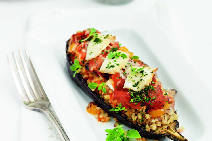 Rezept Gefüllte Aubergine Englische Küche Callwey Königlich und Koestlich