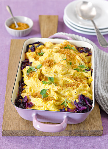 Veganes Gratin Rezept | Apfel-Rotkohl-Gratin | Plant Power | Patrick Gebhardt | Alpro GmbH | Callwey
