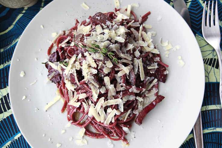 Spaghetti Chianti | Italienisches Nudel Rezept | Küchengeheimnisse erfolgreicher Frauen | Sandra Liermann | Callwey Kochbuch