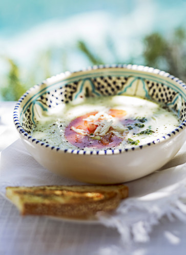 kalte Gurkensuppe Gazpacho Sommerrezept