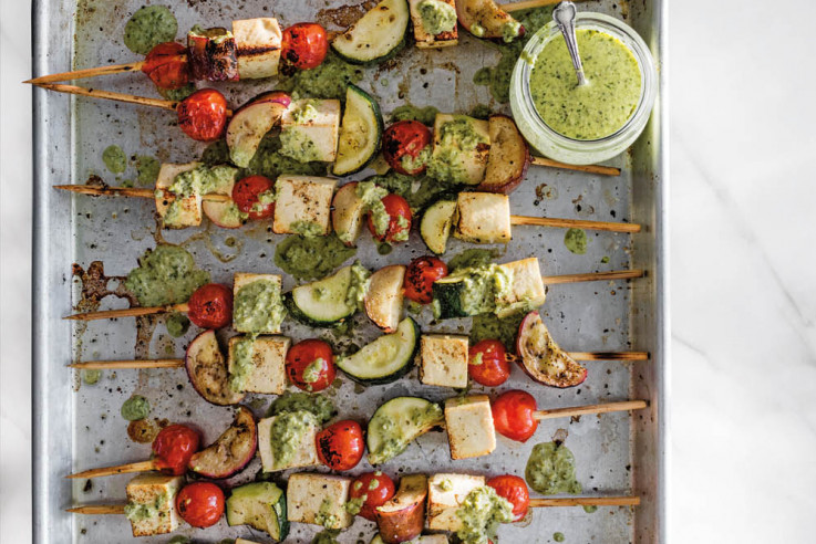 Tofu Spiesse mit Chilisauce Rezept Callwey Das Blechkochbuch