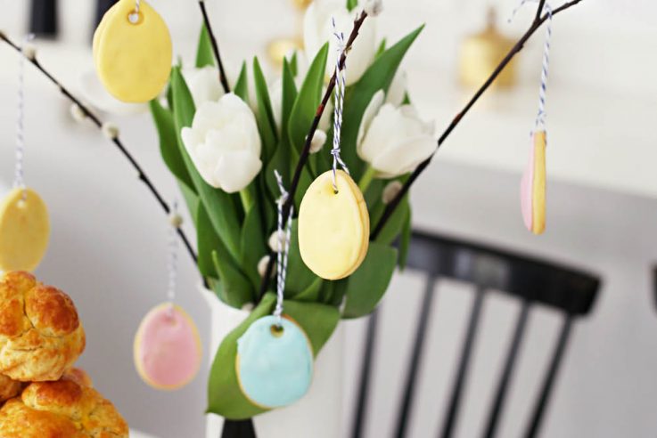 Ostereier-Kekse als Deko