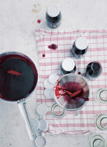 vegetarisches Kochbuch_schwarzer Johannisbeersirup