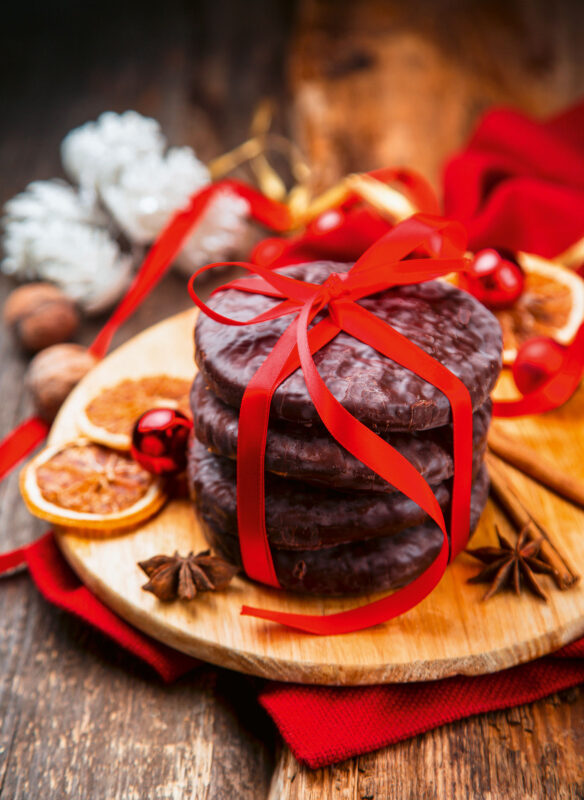 Traditional German chocolate gingerbread